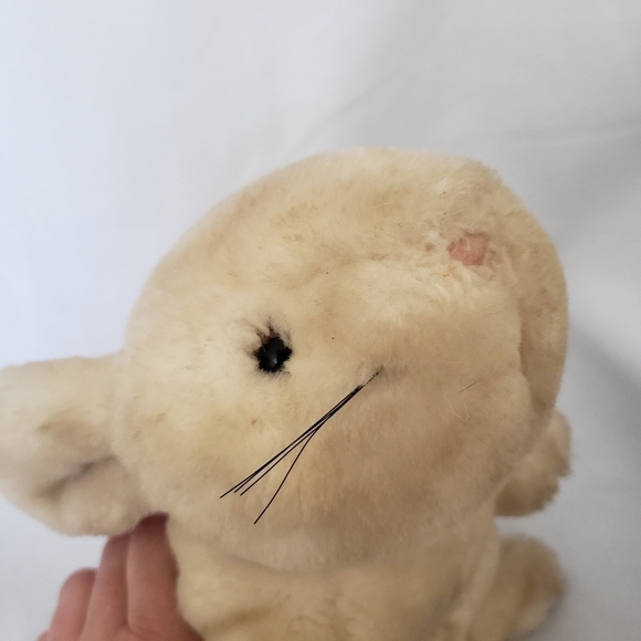 Eden Vintage Bunny Rabbit Plush Stuffed Animal Cream Tan 10 Inch - Picture 13 of 13